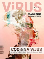 « Virus Magazine n°13 » photographisme de la série Virus Magazine © Julien Richetti, 2020 (impression format portrait 3:4 sur dibond)