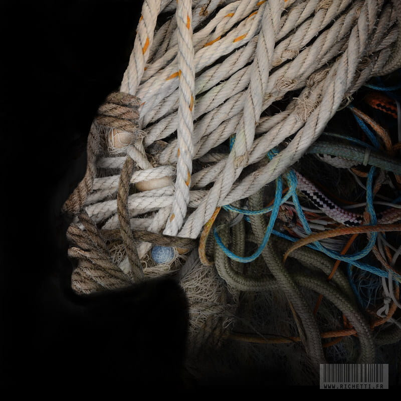 Shibari Imperator ~ Estampe numérique © Julien Richetti, artiste ...