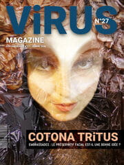 « Virus Magazine n°27 » photographisme de la série Virus Magazine © Julien Richetti, 2020 (impression format portrait 3:4 sur dibond)