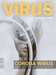 « Virus Magazine n°38 » photographisme de la série Virus Magazine © Julien Richetti, 2020 (impression format portrait 3:4 sur dibond)