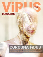 « Virus Magazine n°53 » photographisme de la série Virus Magazine © Julien Richetti, 2020 (impression format portrait 3:4 sur dibond)