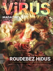 « Virus Magazine n°60 » photographisme de la série Virus Magazine © Julien Richetti, 2020 (impression format portrait 3:4 sur dibond)