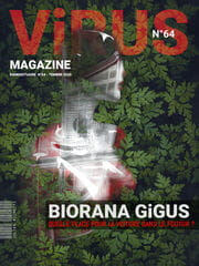 « Virus Magazine n°64 » photographisme de la série Virus Magazine © Julien Richetti, 2020 (impression format portrait 3:4 sur dibond)