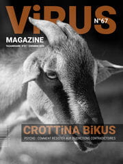 « Virus Magazine n°67 » photographisme de la série Virus Magazine © Julien Richetti, 2020 (impression format portrait 3:4 sur dibond)