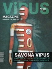 « Virus Magazine n°68 » photographisme de la série Virus Magazine © Julien Richetti, 2020 (impression format portrait 3:4 sur dibond)