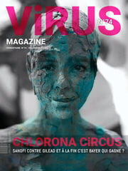 « Virus Magazine n°74 » photographisme de la série Virus Magazine © Julien Richetti, 2020 (impression format portrait 3:4 sur dibond)