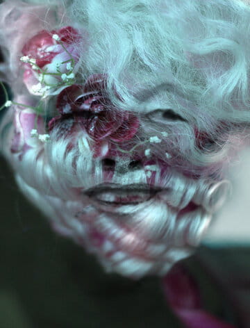 « Post-Marilyn Opium » photographisme de la série Les Poisons © Julien Richetti, 2014 (impression format portrait 3:4 sur dibond)