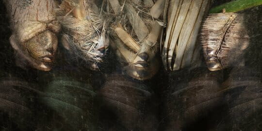 « Les nouveaux Misérables VIII » photographisme de la série Les misérables (groupe) © Julien Richetti, 2016 (impression format panoramique 2:1 sur dibond)