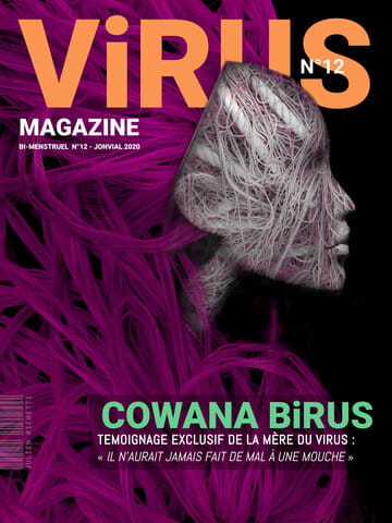 « Virus Magazine n°12 » photographisme de la série Virus Magazine © Julien Richetti, 2020 (impression format portrait 3:4 sur dibond)