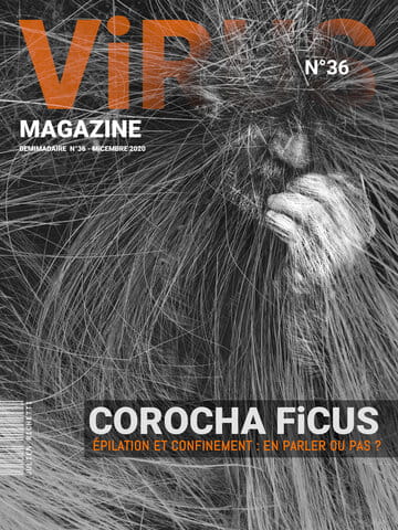 « Virus Magazine n°36 » photographisme de la série Virus Magazine © Julien Richetti, 2020 (impression format portrait 3:4 sur dibond)