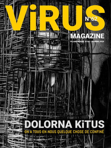 « Virus Magazine n°62 » photographisme de la série Virus Magazine © Julien Richetti, 2020 (impression format portrait 3:4 sur dibond)