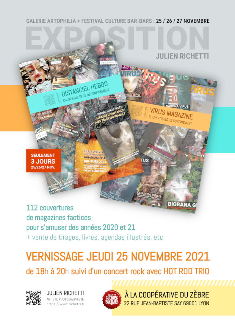 Exposition Julien Richetti à la coopérative du Zèbre, Novembre 2021